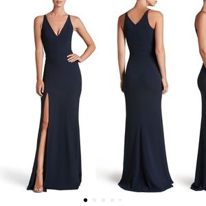 Iris Slit Evening Gown Dress the Population